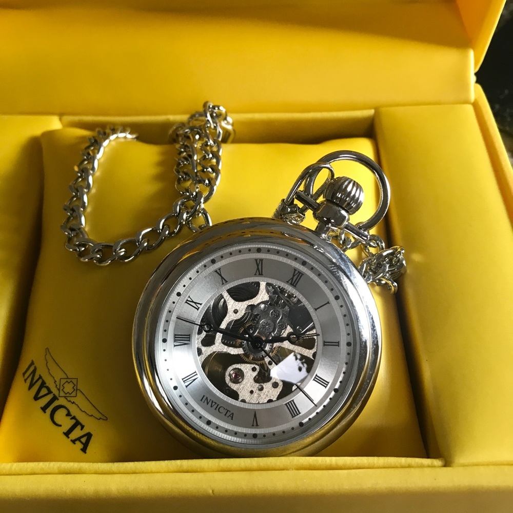 Invicta Men's Skeleton Pocket Watch